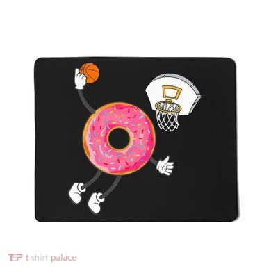 funny Dunking Donut Hole Food Champ Mousepad