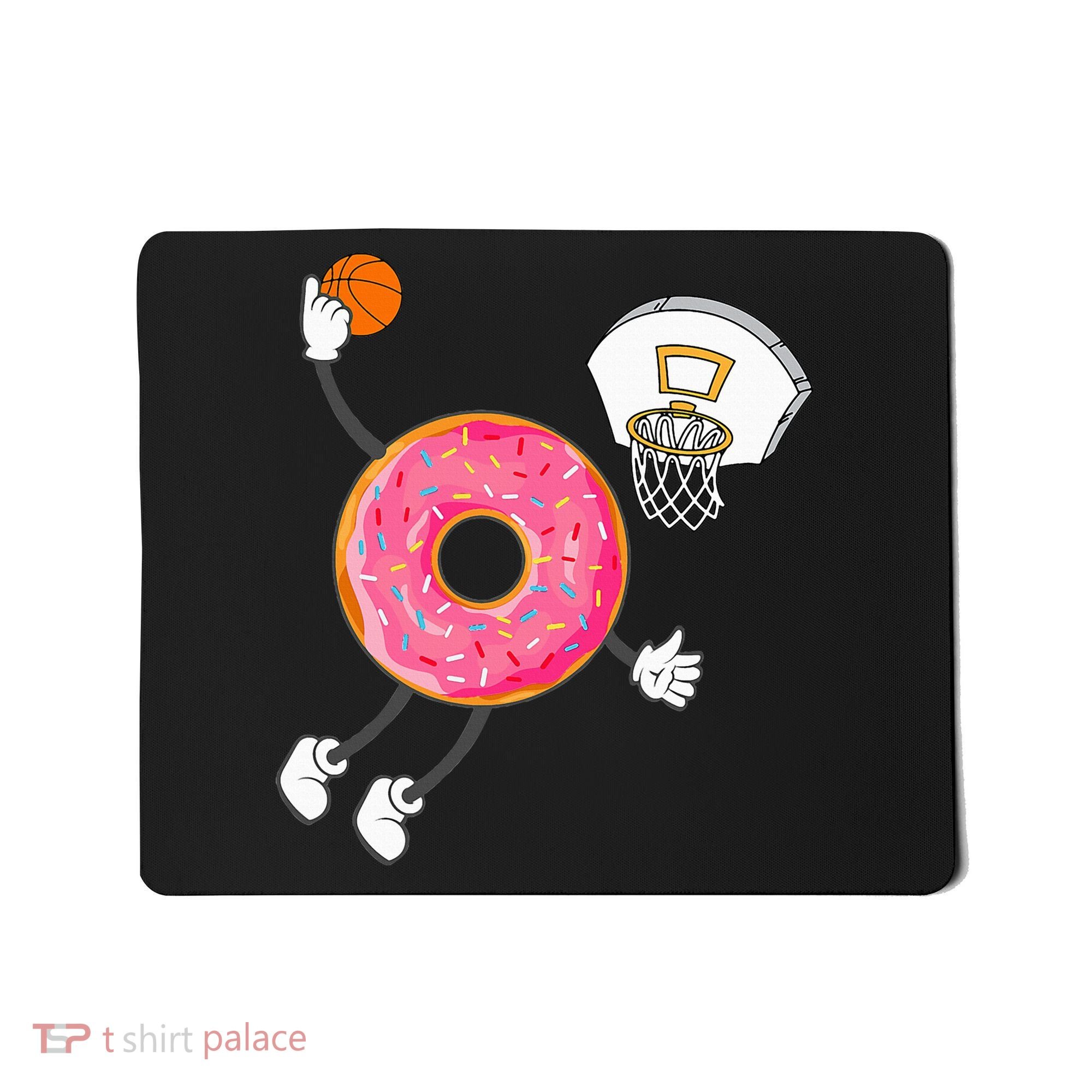 funny Dunking Donut Hole Food Champ Mousepad