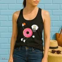 funny Dunking Donut Hole Food Champ Women's Tank Top thumb 2