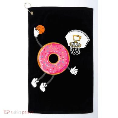 funny Dunking Donut Hole Food Champ Golf Towel