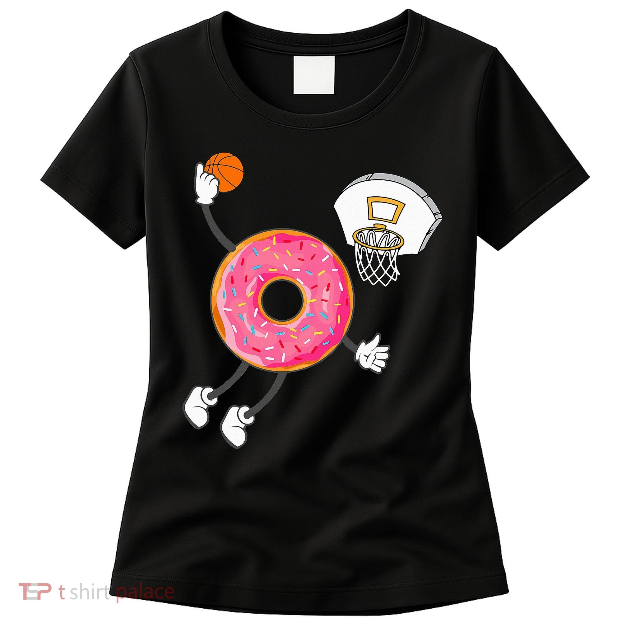 funny Dunking Donut Hole Food Champ Women's T-Shirt