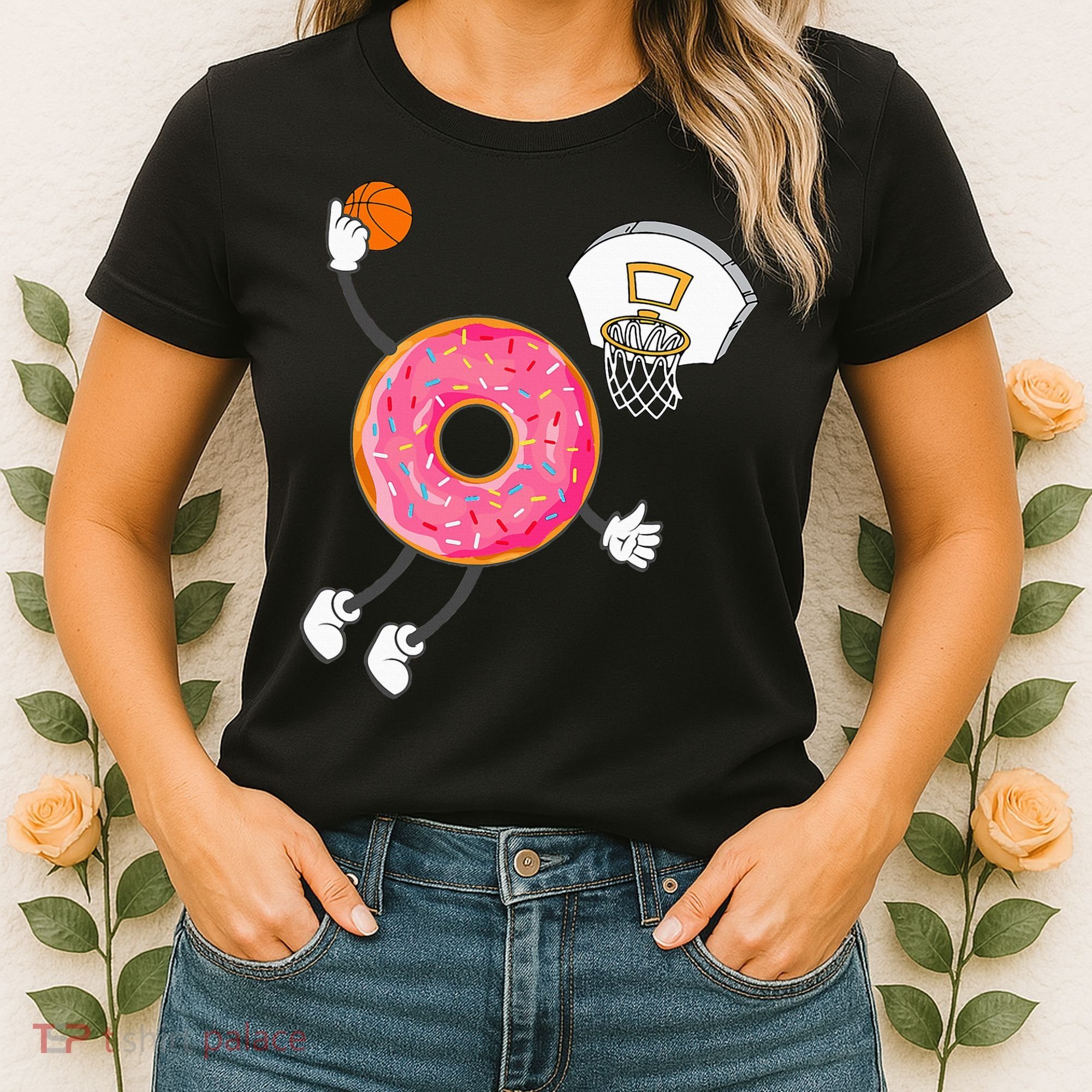 funny Dunking Donut Hole Food Champ Women's T-Shirt