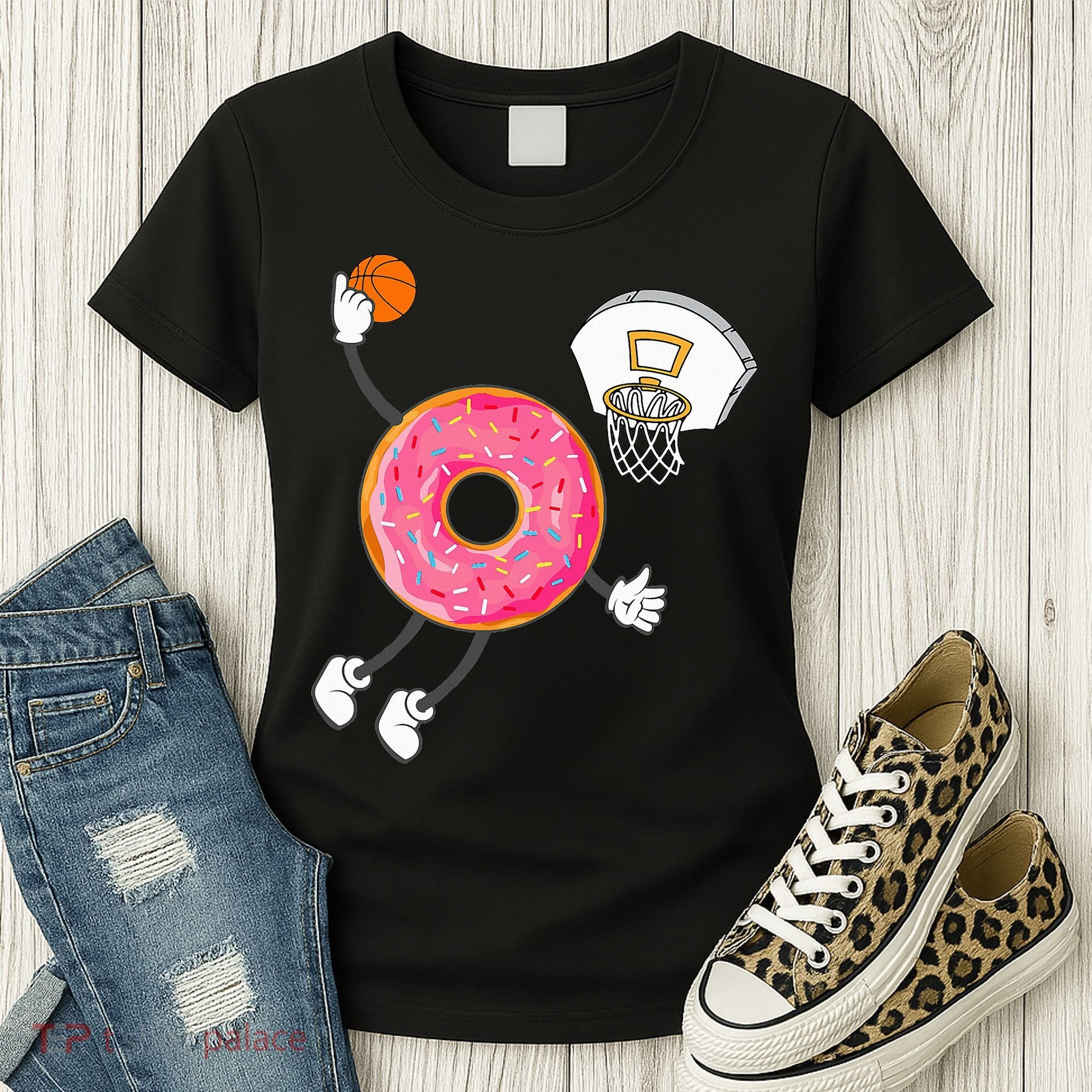 funny Dunking Donut Hole Food Champ Women's T-Shirt
