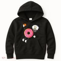 funny Dunking Donut Hole Food Champ Kids Hoodie thumb 0