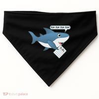 Funny Dun Dun To Do List Shark USA-Made Doggie Bandana thumb 0