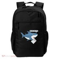 Funny Dun Dun To Do List Shark Backpack thumb 0