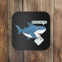 Funny Dun Dun To Do List Shark Coaster thumb 0
