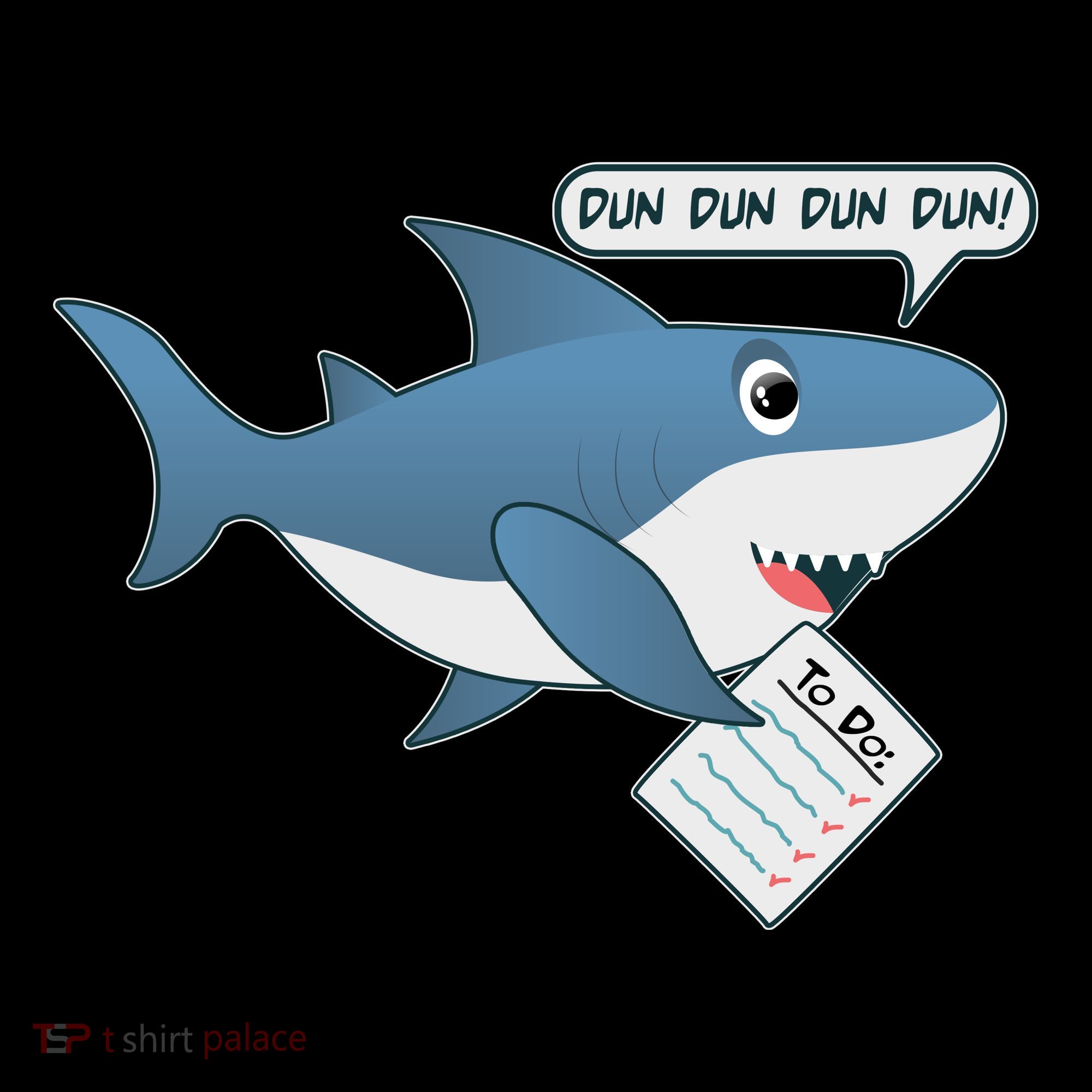 Funny Dun Dun To Do List Shark Women's Hoodie