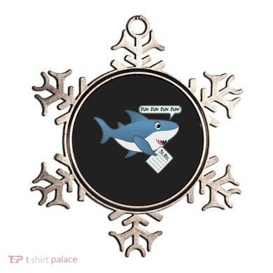 Funny Dun Dun To Do List Shark Ornament