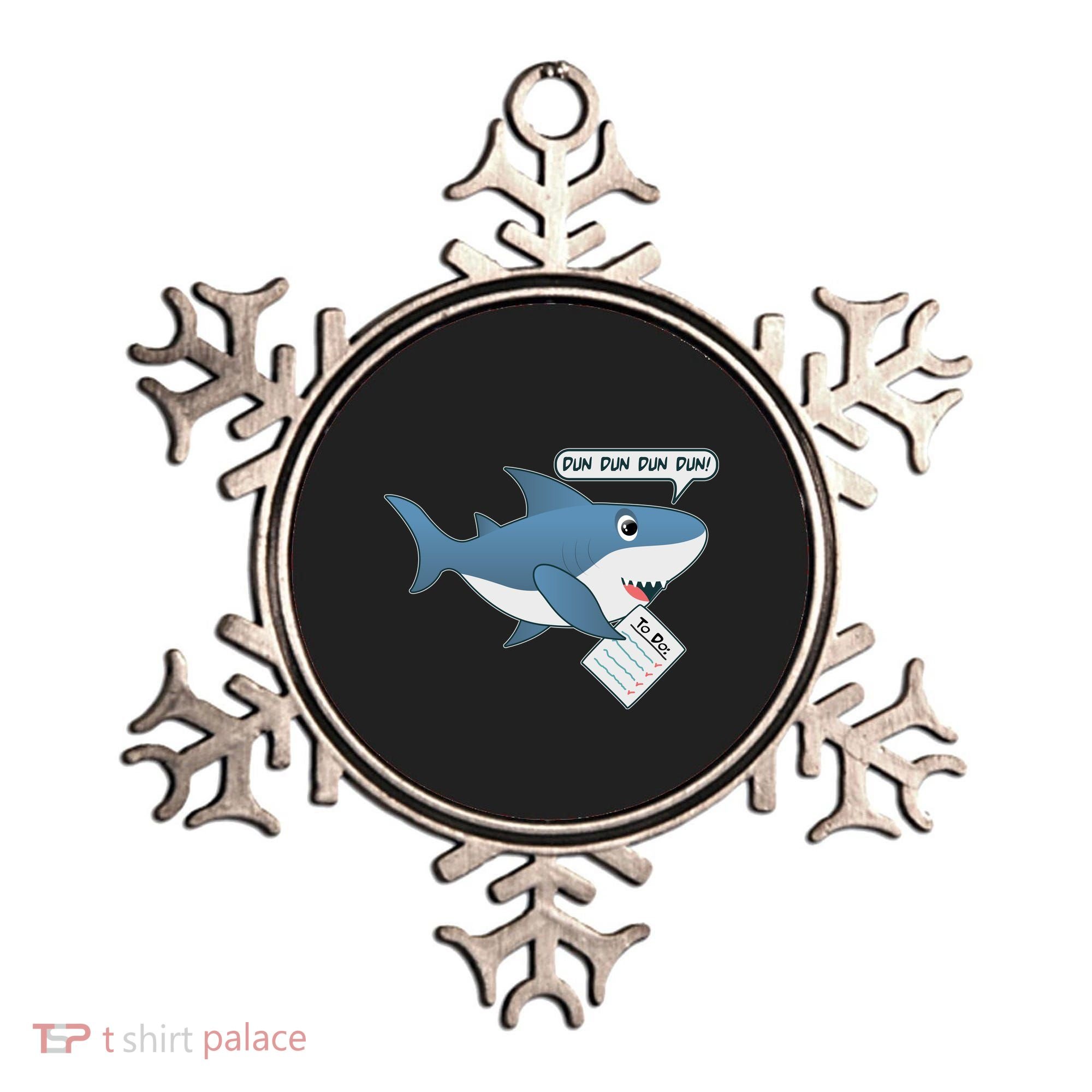 Funny Dun Dun To Do List Shark Ornament