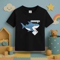 Funny Dun Dun To Do List Shark Toddler T-Shirt thumb 3