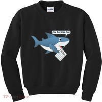 Funny Dun Dun To Do List Shark Kids Sweatshirt thumb 0
