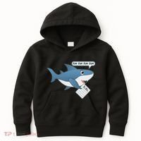 Funny Dun Dun To Do List Shark Kids Hoodie thumb 0