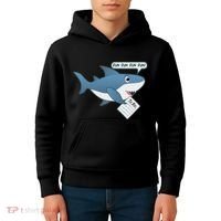 Funny Dun Dun To Do List Shark Kids Hoodie thumb 4