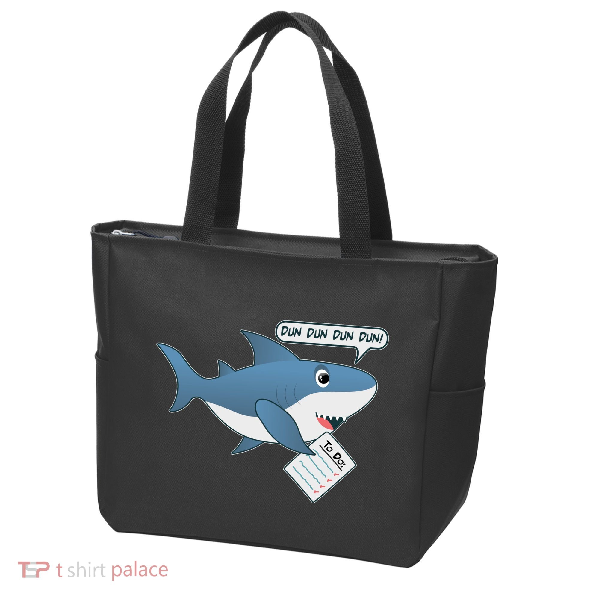 Funny Dun Dun To Do List Shark Tote Bag