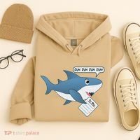Funny Dun Dun To Do List Shark Hoodie thumb 4