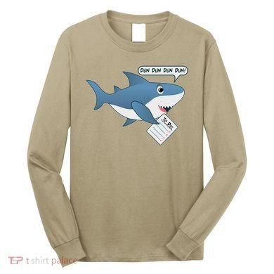 Funny Dun Dun To Do List Shark Long Sleeve Shirt