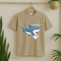 Funny Dun Dun To Do List Shark T-Shirt thumb 2