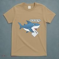 Funny Dun Dun To Do List Shark T-Shirt thumb 5