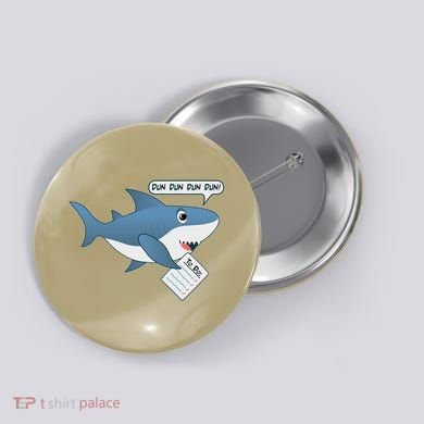 Funny Dun Dun To Do List Shark Button