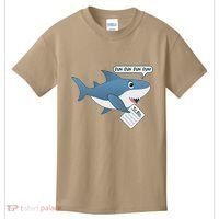 Funny Dun Dun To Do List Shark Kids T-Shirt thumb 0
