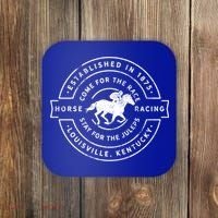 Funny Derby Day Kentucky Horse Racing And Mint Juleps Gift Coaster thumb 0