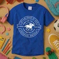 Funny Derby Day Kentucky Horse Racing And Mint Juleps Gift Kids T-Shirt thumb 3