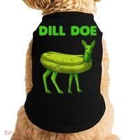 Funny Dill Doe Women Deer Green Dill Pickle Veggie Lover Doggie Tank thumb 0