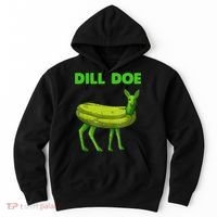 Funny Dill Doe Women Deer Green Dill Pickle Veggie Lover Hoodie thumb 0