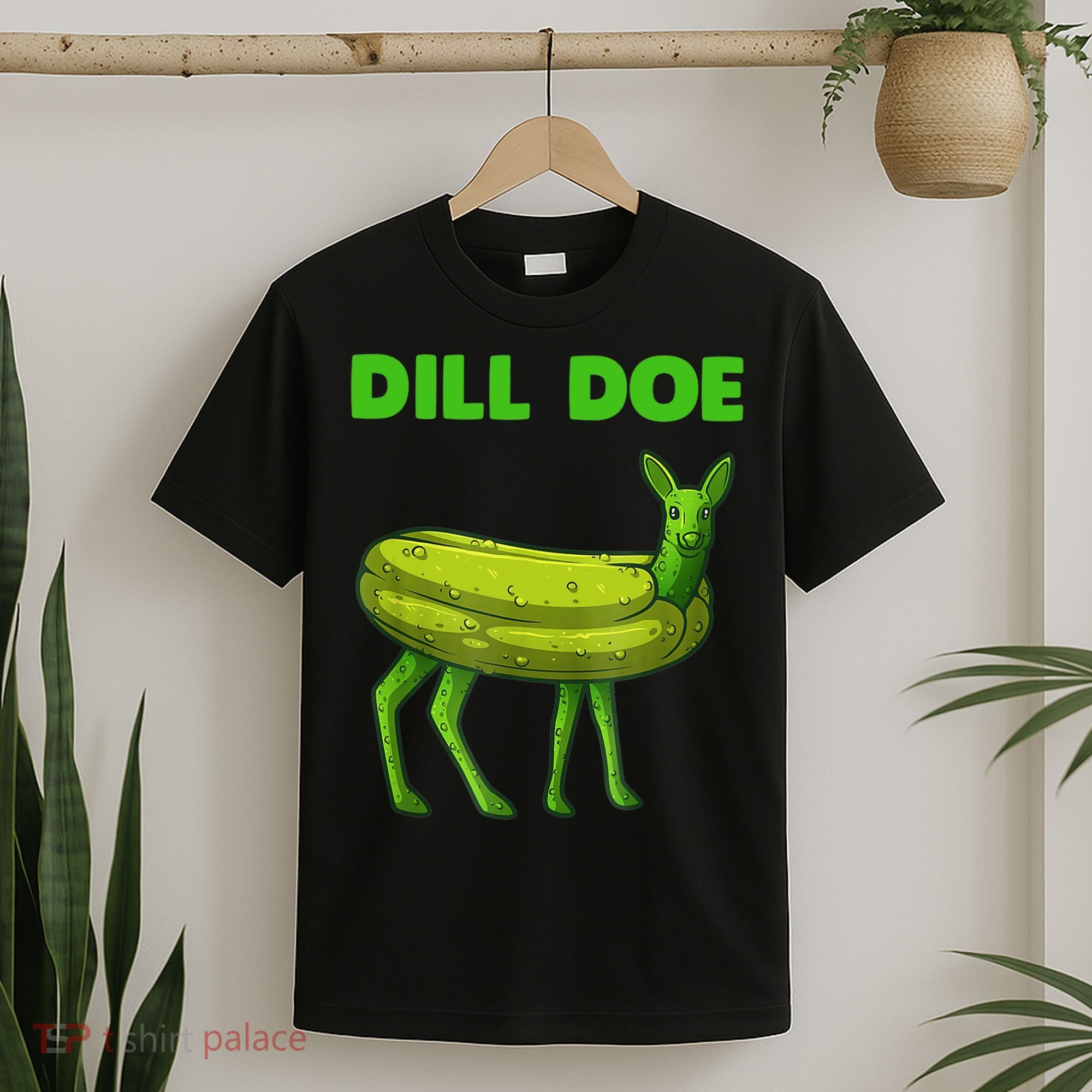 Funny Dill Doe Women Deer Green Dill Pickle Veggie Lover T-Shirt
