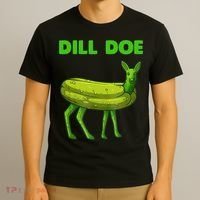 Funny Dill Doe Women Deer Green Dill Pickle Veggie Lover T-Shirt thumb 3