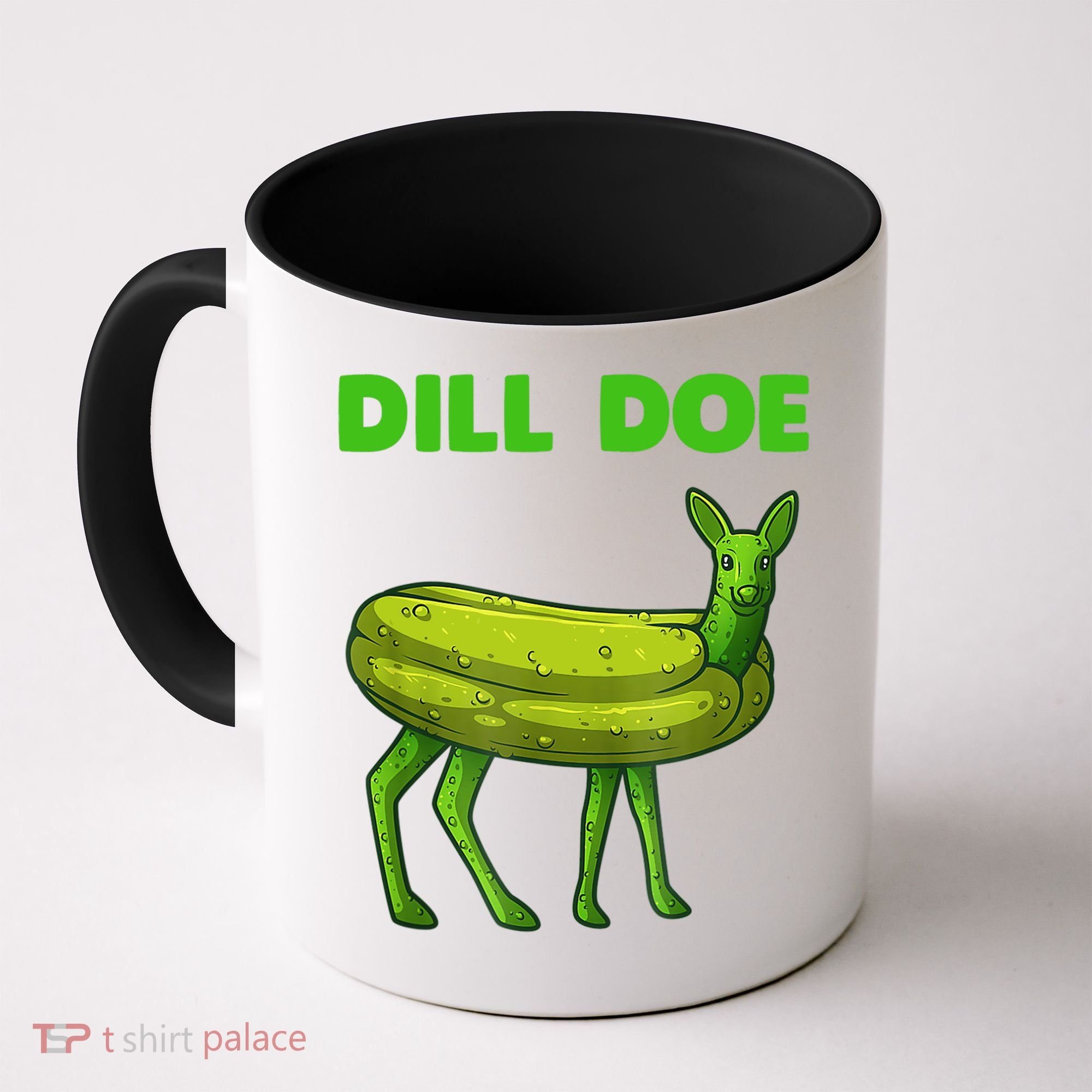 Funny Dill Doe Women Deer Green Dill Pickle Veggie Lover Coffee Mug