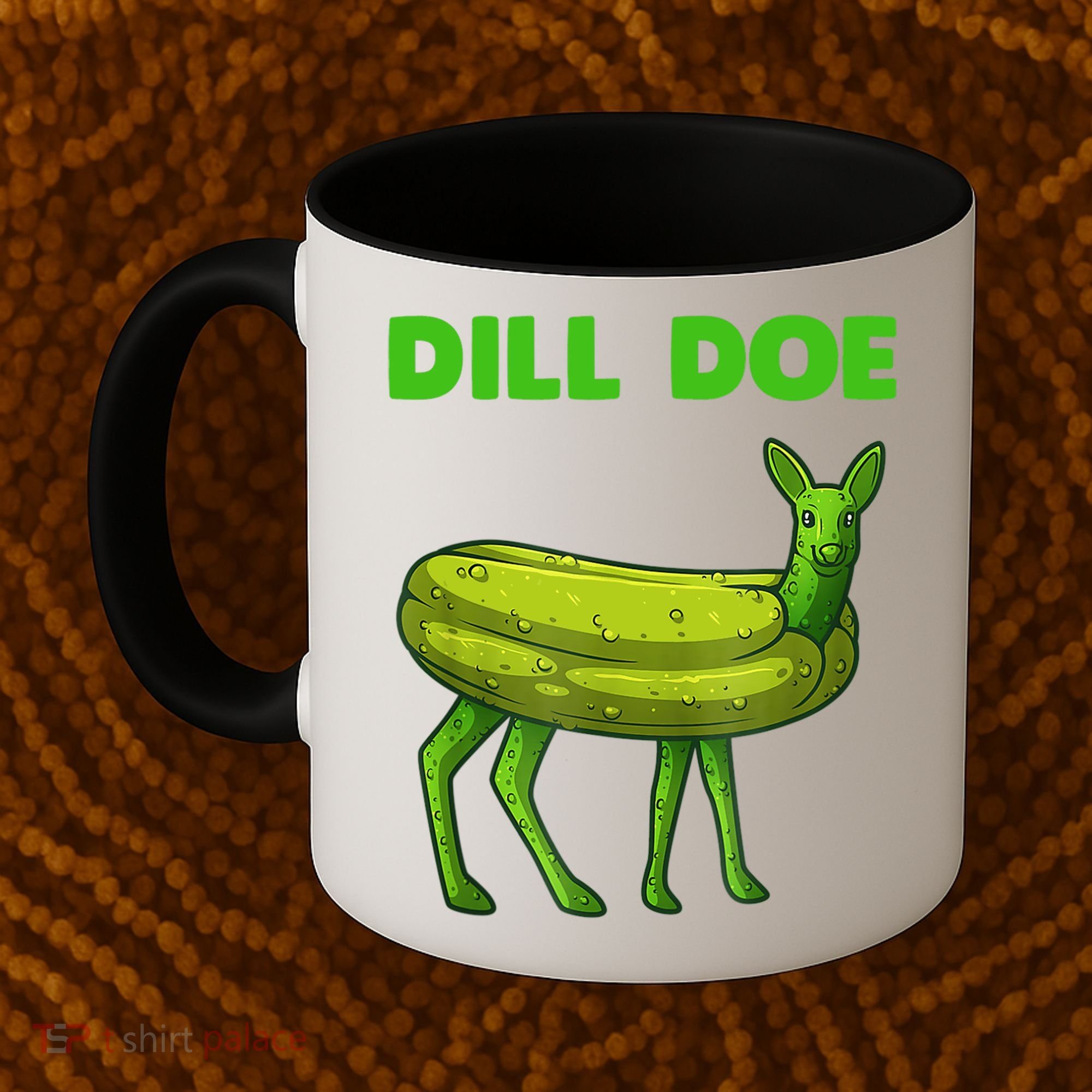 Funny Dill Doe Women Deer Green Dill Pickle Veggie Lover Coffee Mug