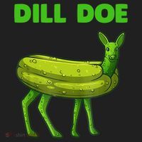 Funny Dill Doe Women Deer Green Dill Pickle Veggie Lover Beanie thumb 2