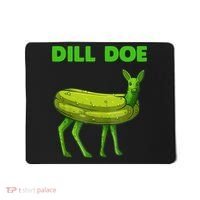 Funny Dill Doe Women Deer Green Dill Pickle Veggie Lover Mousepad thumb 0