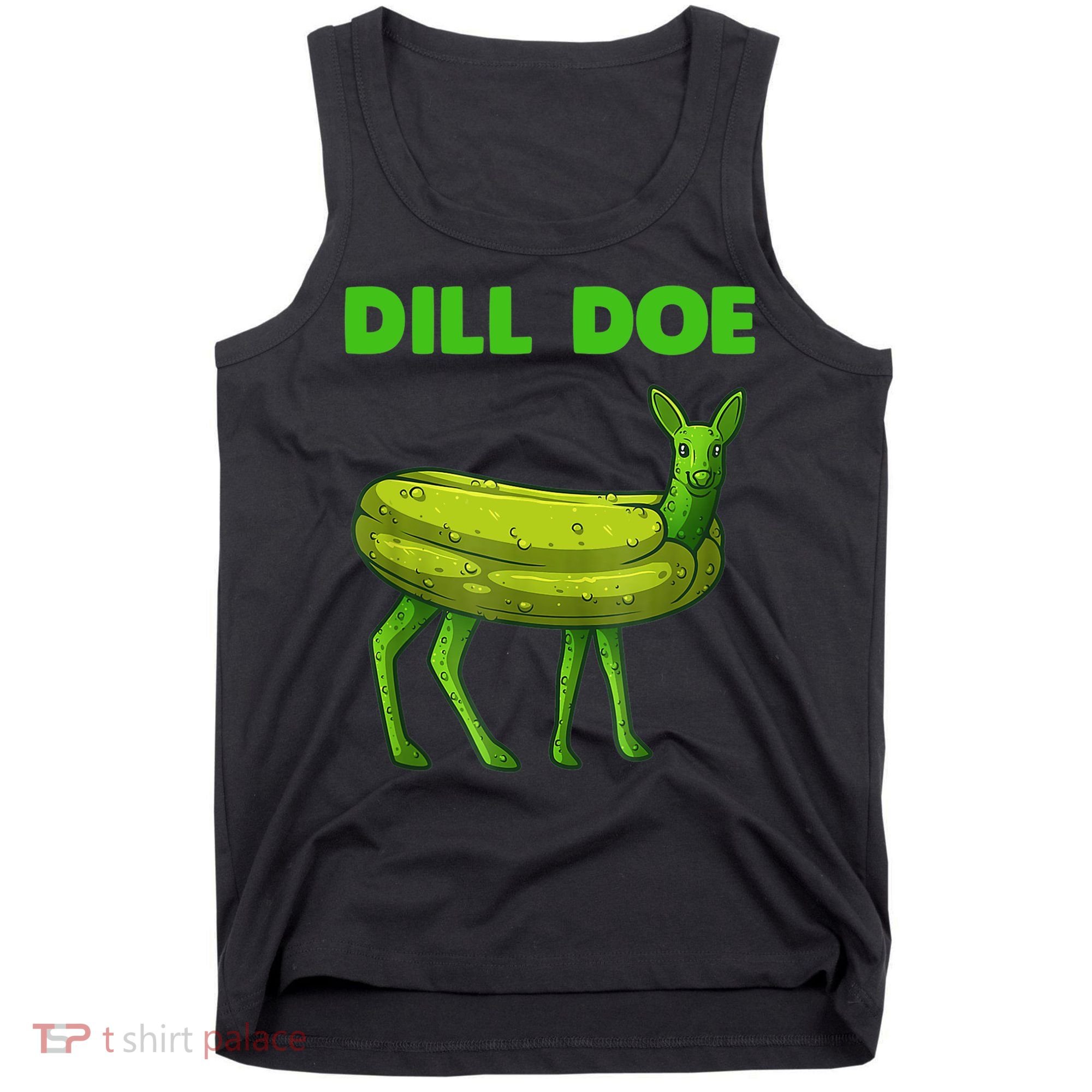 Funny Dill Doe Women Deer Green Dill Pickle Veggie Lover Tank Top