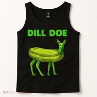 Funny Dill Doe Women Deer Green Dill Pickle Veggie Lover Tank Top thumb 2