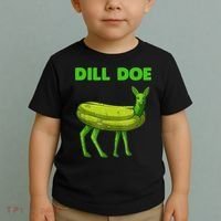 Funny Dill Doe Women Deer Green Dill Pickle Veggie Lover Toddler T-Shirt thumb 2