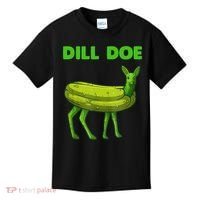 Funny Dill Doe Women Deer Green Dill Pickle Veggie Lover Kids T-Shirt thumb 0