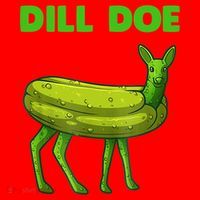 Funny Dill Doe Women Deer Green Dill Pickle Veggie Lover Santa Hat thumb 1