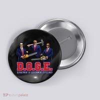 Funny D.O.G.E. (Department Of Government Efficiency) Doge Gift Button thumb 0