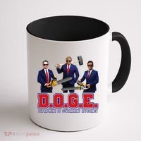 Funny D.O.G.E. (Department Of Government Efficiency) Doge Gift Coffee Mug thumb 1