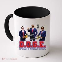 Funny D.O.G.E. (Department Of Government Efficiency) Doge Gift Coffee Mug thumb 0