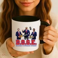Funny D.O.G.E. (Department Of Government Efficiency) Doge Gift Coffee Mug thumb 3