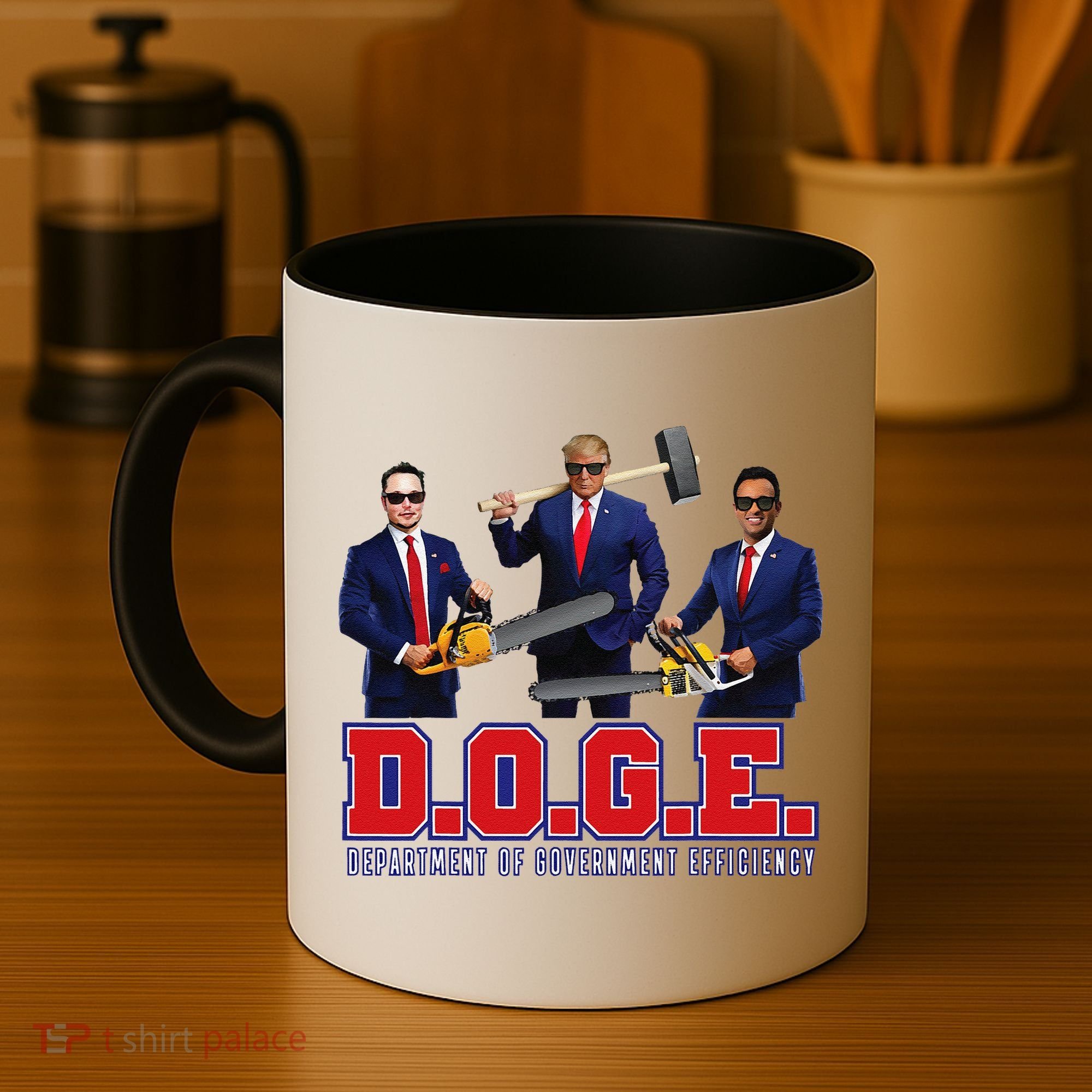 Funny D.O.G.E. (Department Of Government Efficiency) Doge Gift Coffee Mug