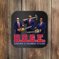 Funny D.O.G.E. (Department Of Government Efficiency) Doge Gift Coaster thumb 0