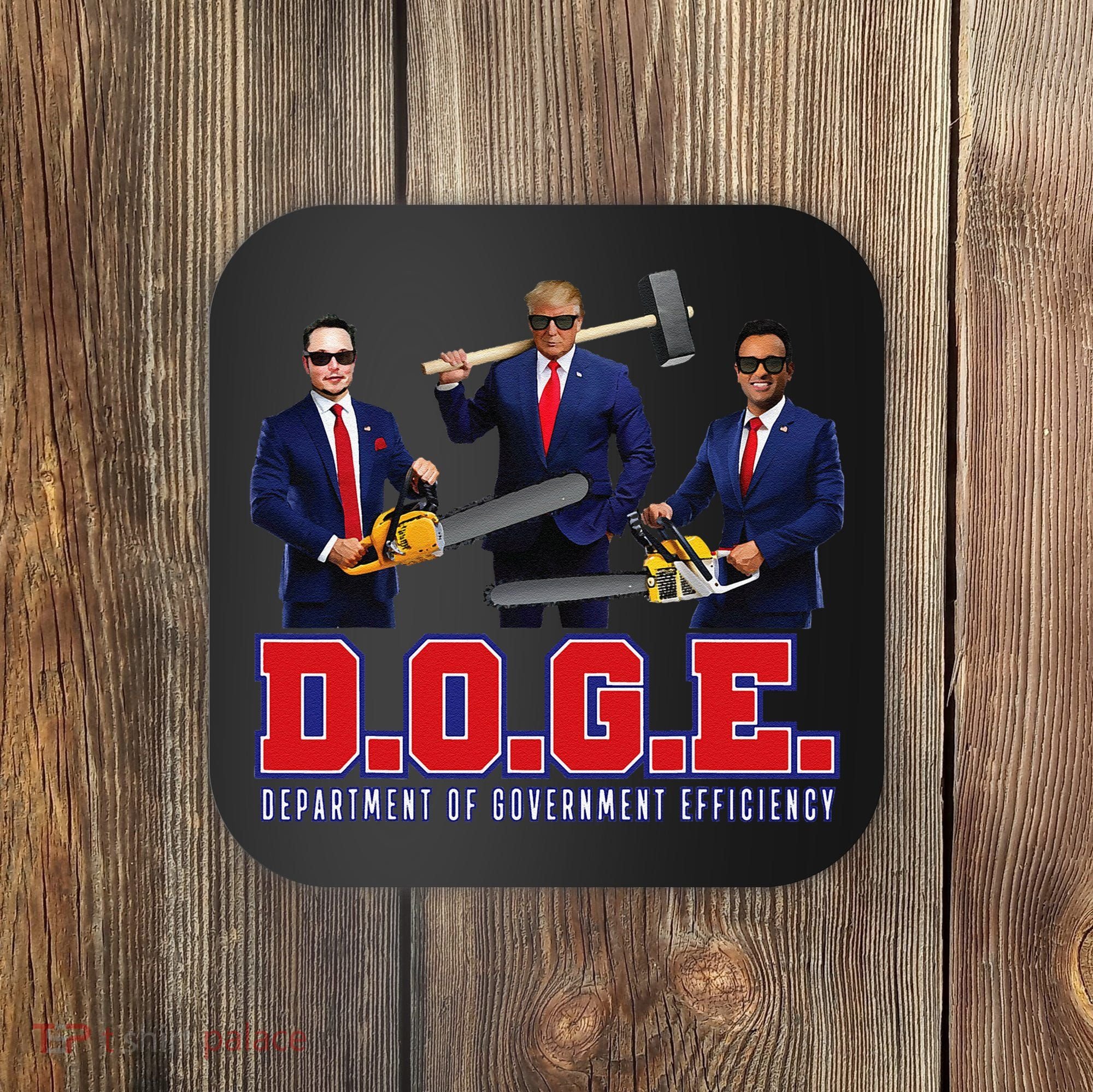 Funny D.O.G.E. (Department Of Government Efficiency) Doge Gift Coaster