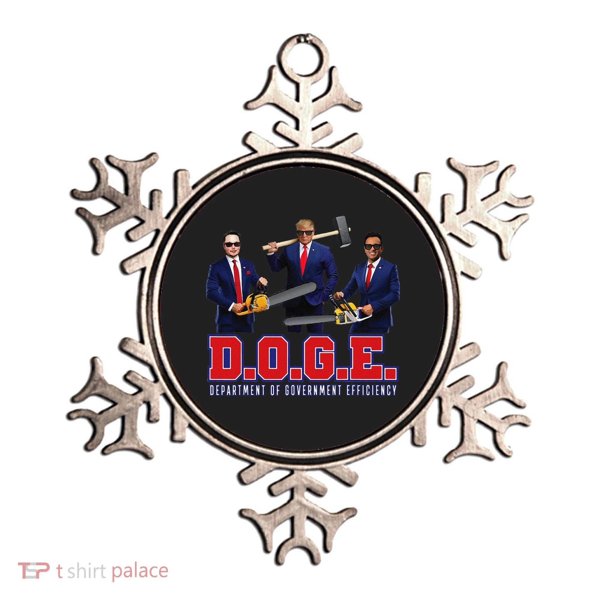 Funny D.O.G.E. (Department Of Government Efficiency) Doge Gift Ornament