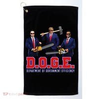 Funny D.O.G.E. (Department Of Government Efficiency) Doge Gift Golf Towel thumb 0