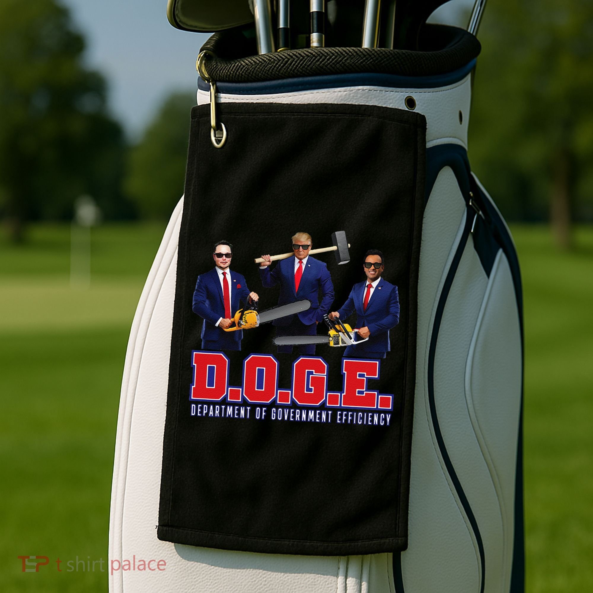 Funny D.O.G.E. (Department Of Government Efficiency) Doge Gift Golf Towel